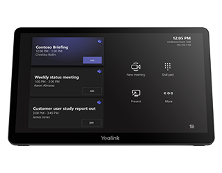 dotykowe panele MS TEAMS ROOMS